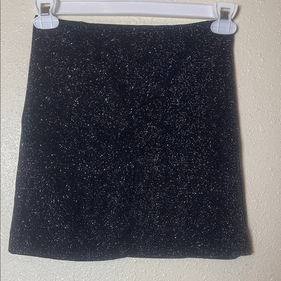 Urban outfitters Y2K  Black Glitter Mini Skirt - Picture 3 of 6